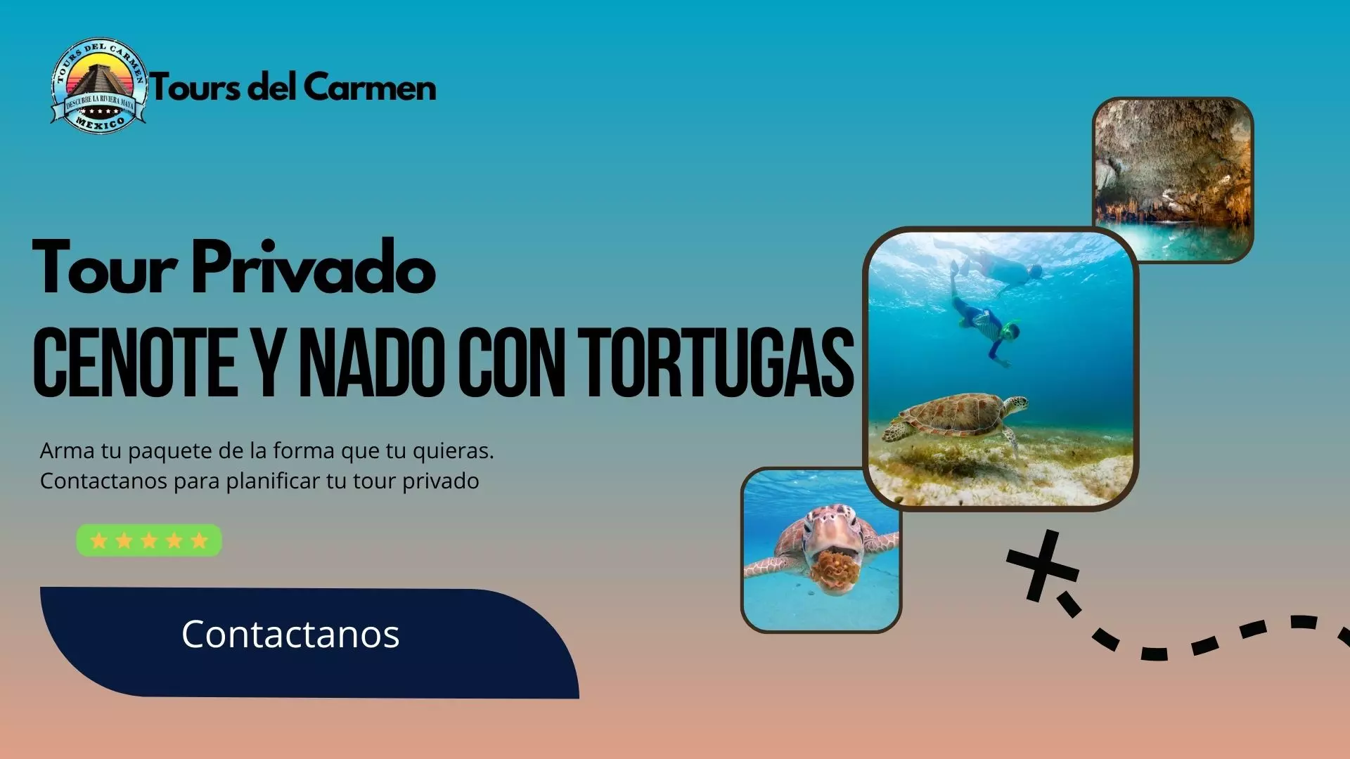 Cenote y Nado con tortugas - Tours Privados / Tours en Playa del Carmen - Tours del Carmen