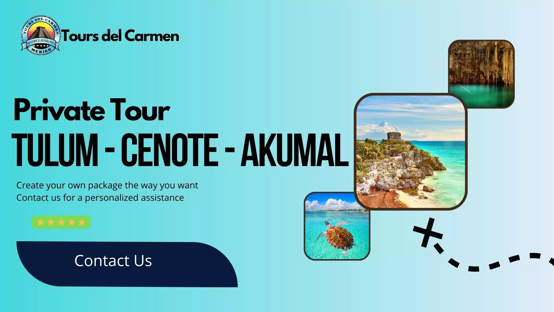 Tulum - Cenote - Akumal - Private Tour