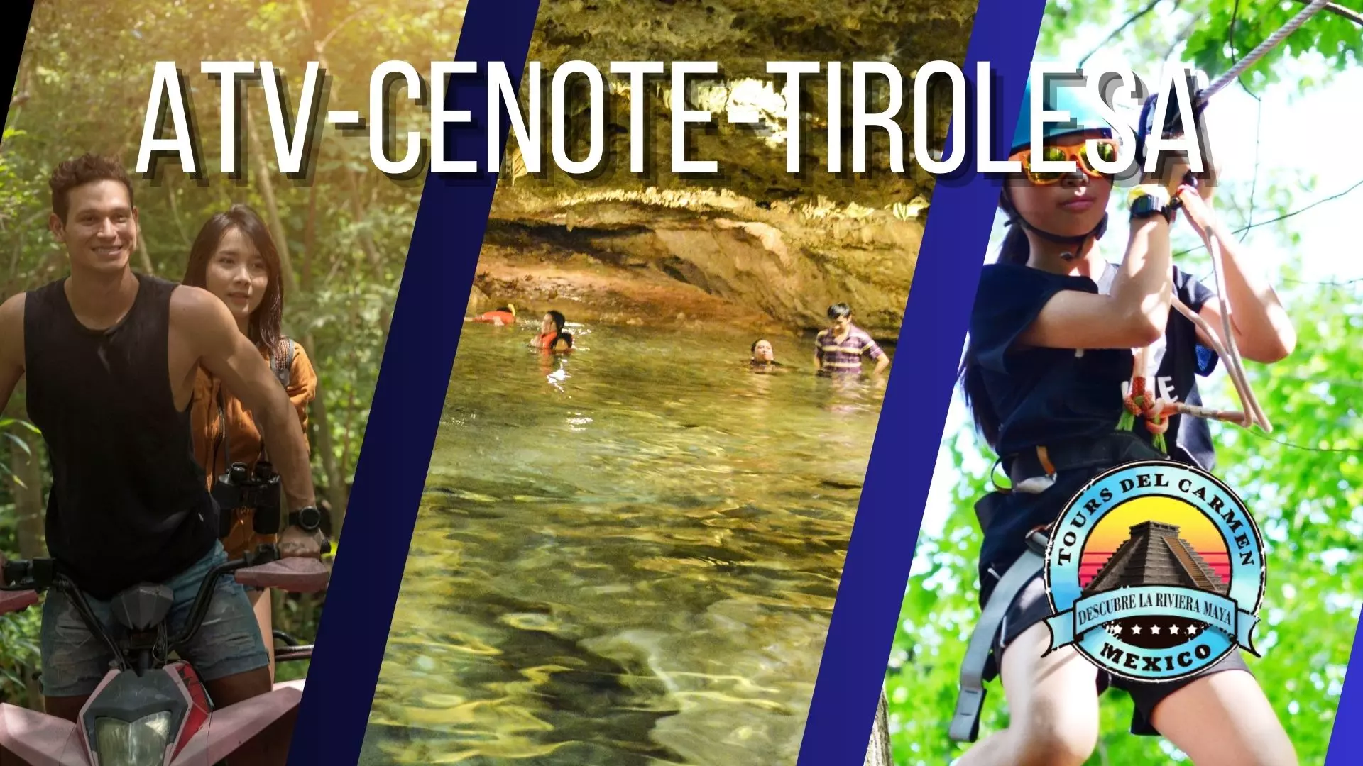 Tour ATV-Cenote-Tirolesa